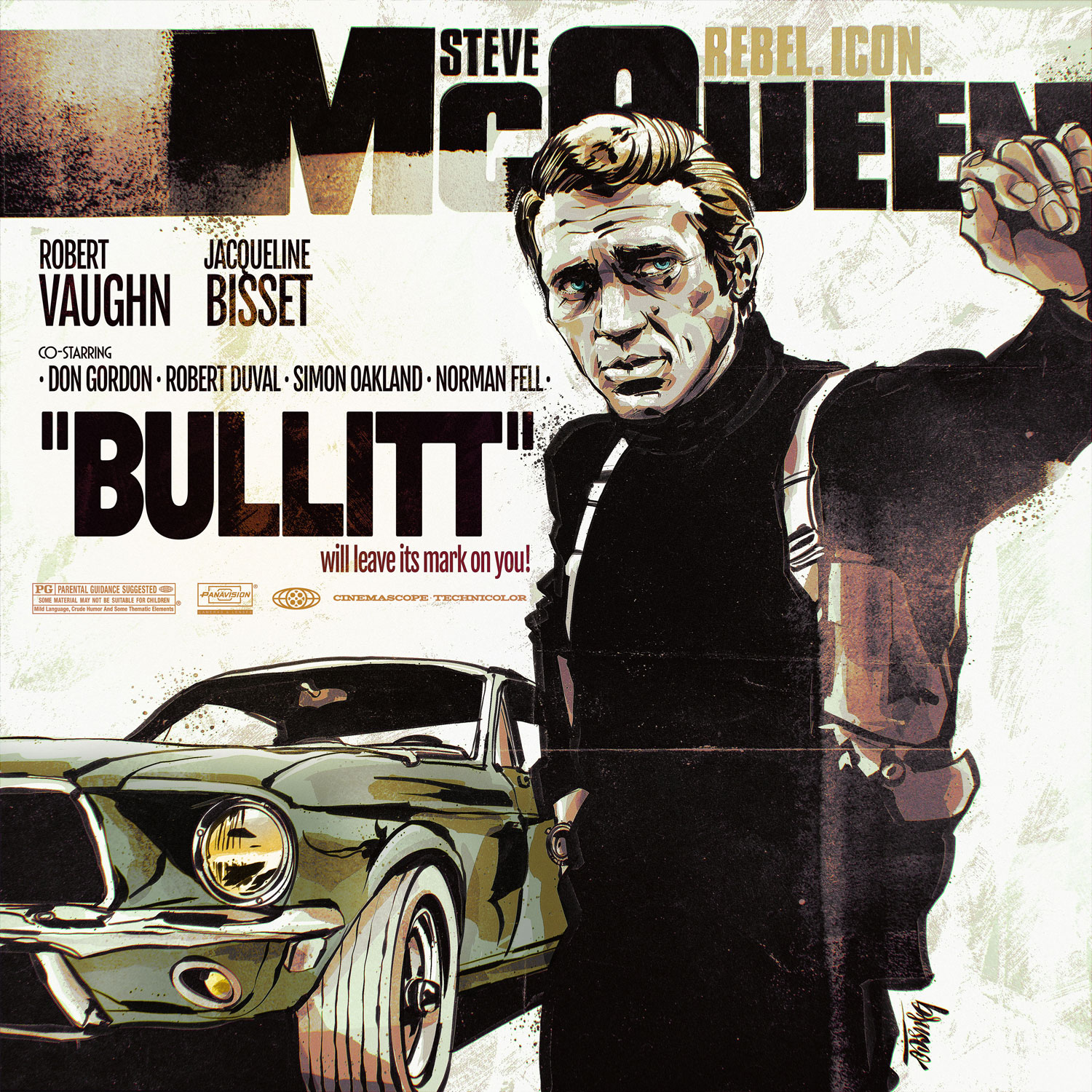 Steve McQueen en Bullitt